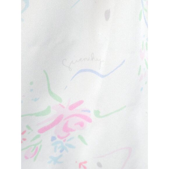 Vintage Silky Feel Nylon & Lace Floral Givenchy Intimite Paris Long Nightgown MD - Picture 8 of 10